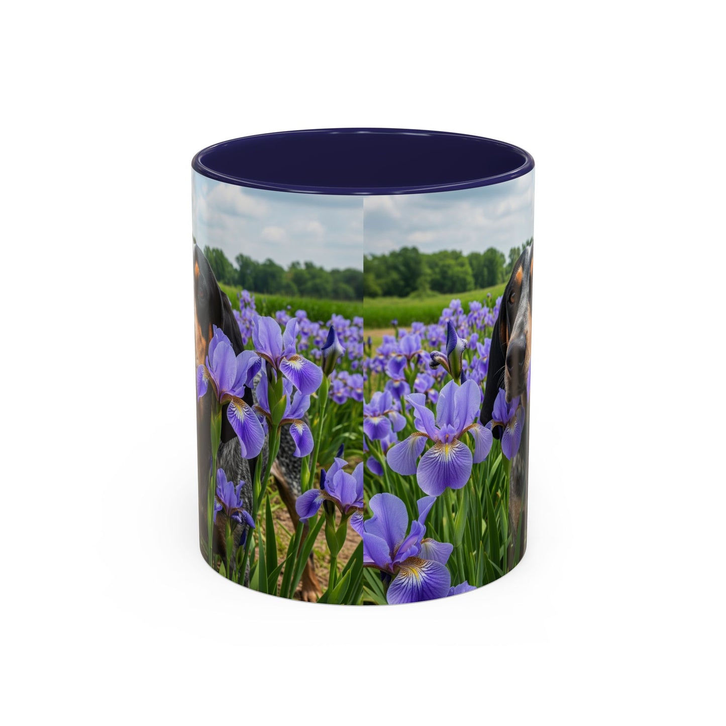 Bluetick Coonhound Accent Coffee Mug - Perfect Gift for Dog Lovers