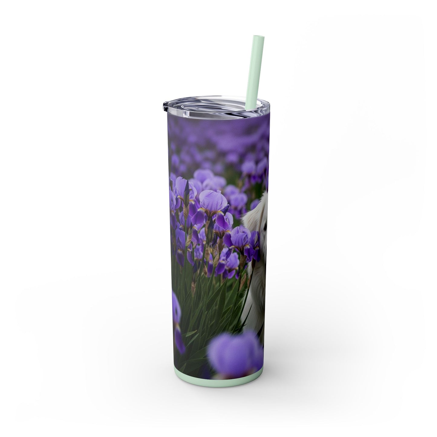 Skinny Tumbler with Straw – 20 oz Stainless Steel Cup