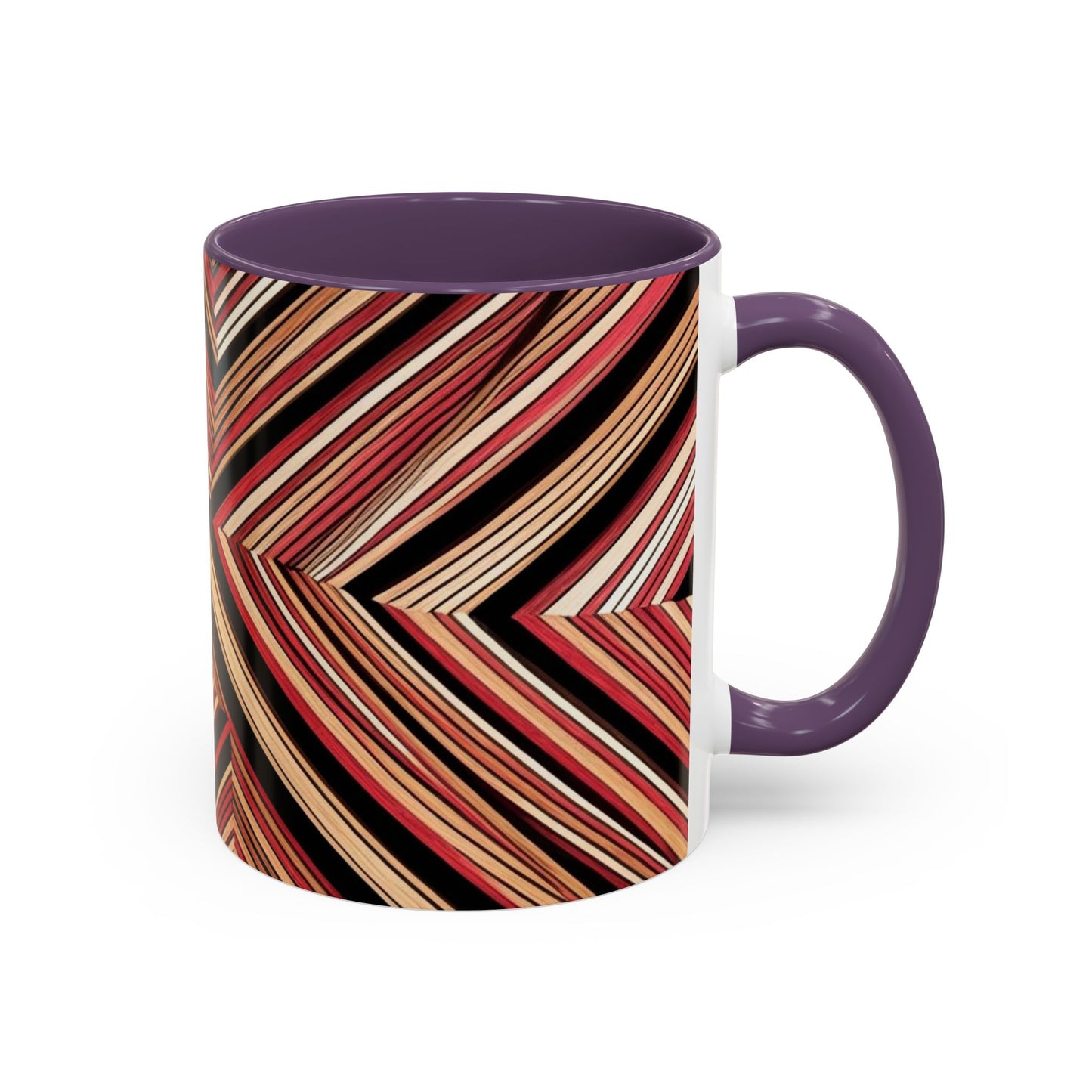 Optical Illusion Accent Mug – Ceramic Coffee Cup