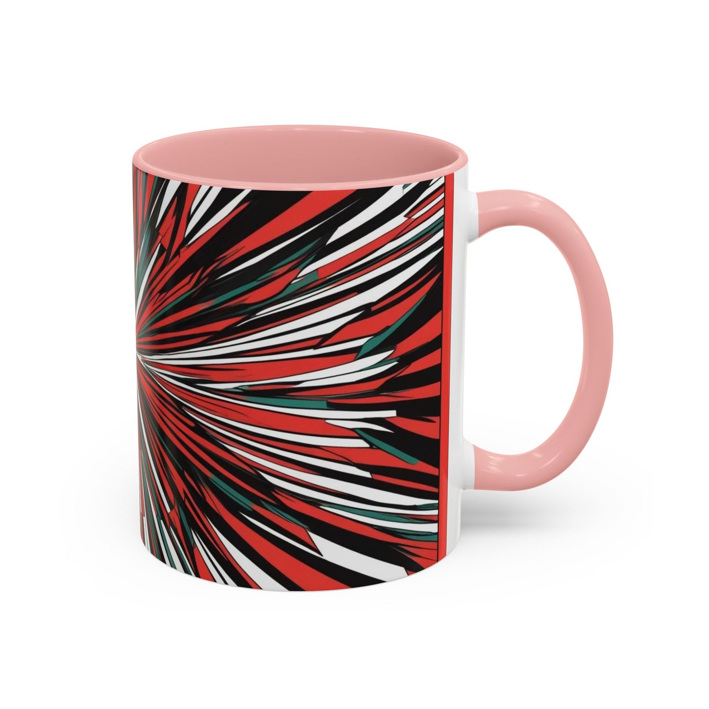 Optical Illusion Accent Mug – Ceramic Coffee Cup