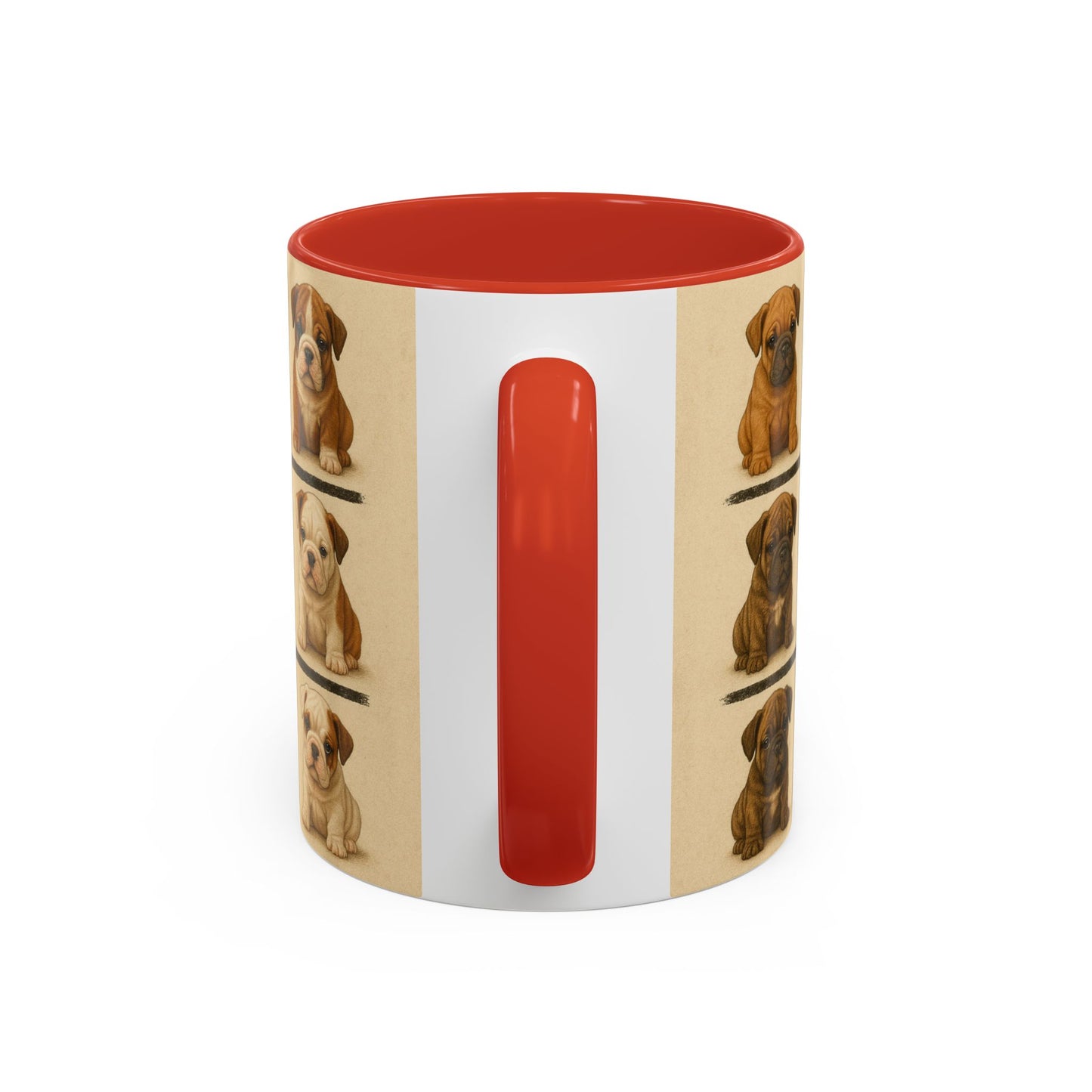 Bulldog puppies Accent Coffee Mug - Perfect Gift for Dog Lovers