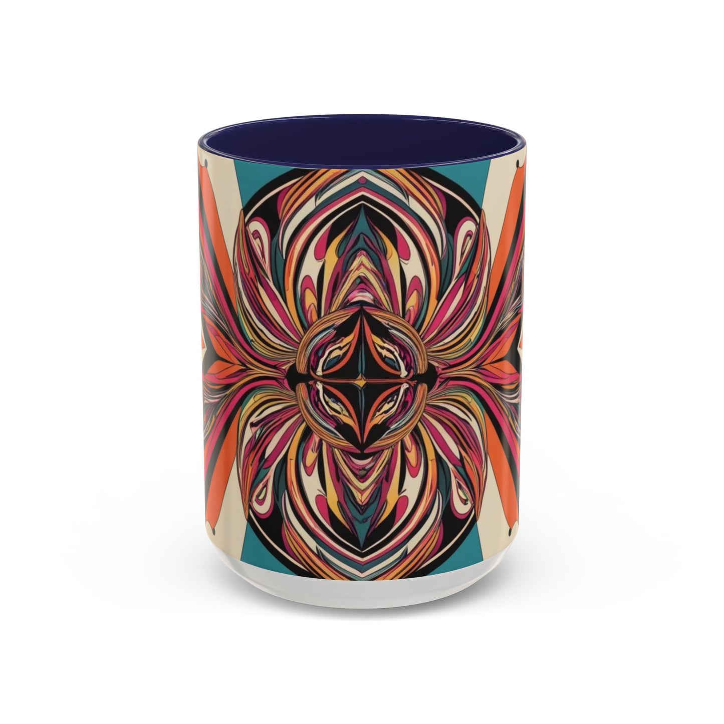 Optical Illusion Accent Mug – Ceramic Coffee Cup