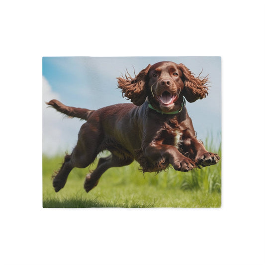 Irish Water Spaniel Sweatshirt Blanket