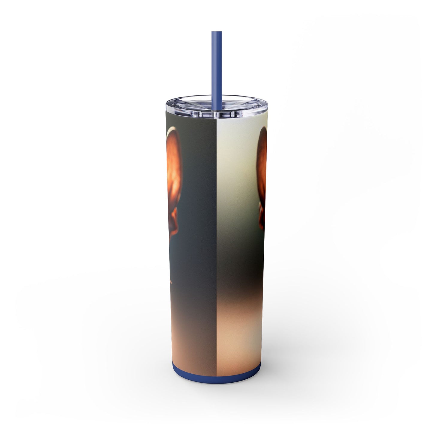 Xoloitzcuintli Skinny Tumbler with Straw, 20oz