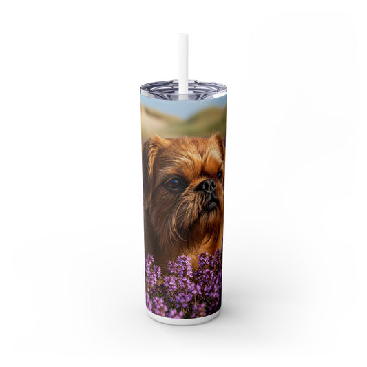Griffon Bruxellois Tumbler with Straw, 20oz