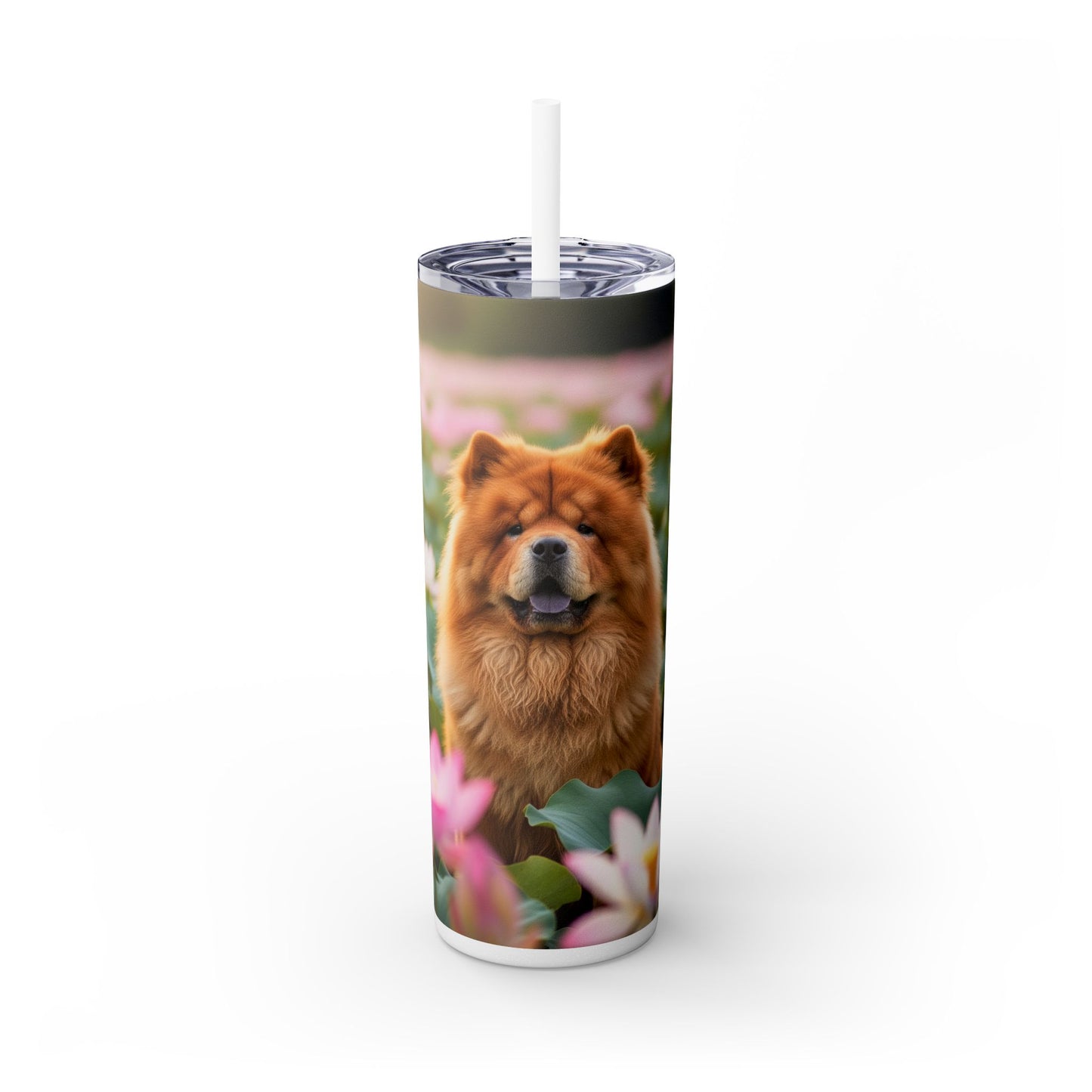 Skinny Tumbler with Straw – 20 oz Stainless Steel Cup