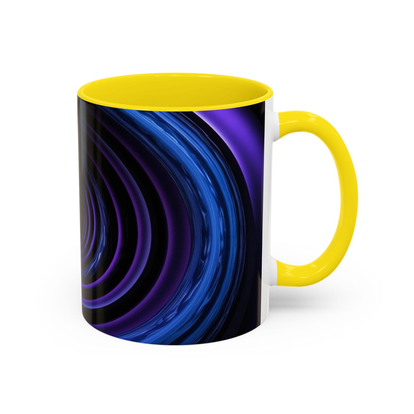 Optical Illusion Accent Mug – Ceramic Coffee Cup