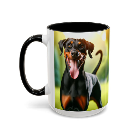 Doberman Accent Coffee Mug - Perfect Gift for Dog Lovers