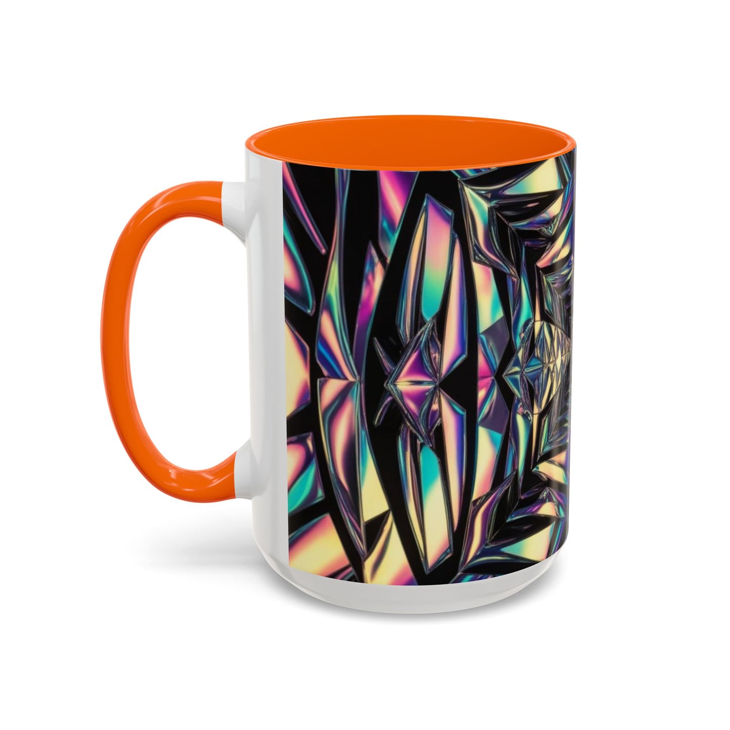 Optical Illusion Accent Mug – Ceramic Coffee Cup