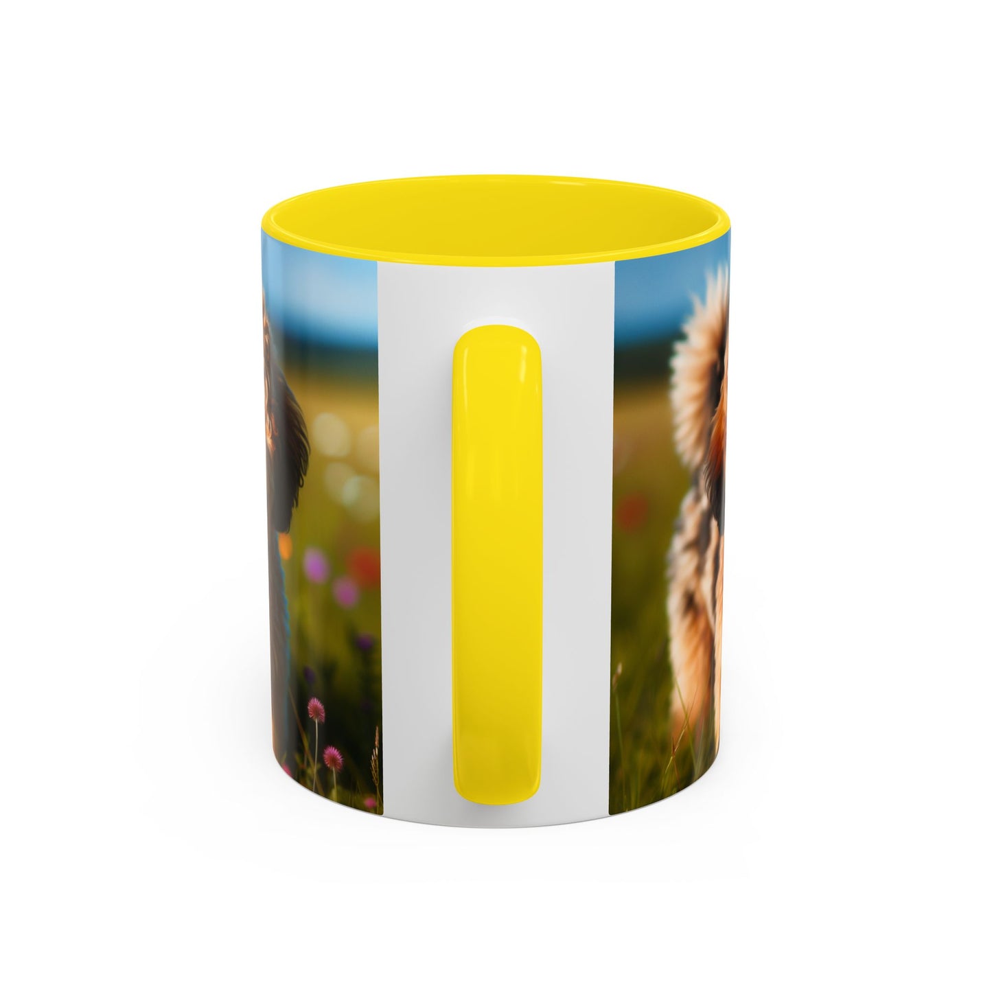 Russkaya Tsvetnaya Bolonka Accent Coffee Mug - Perfect Gift for Dog Lovers
