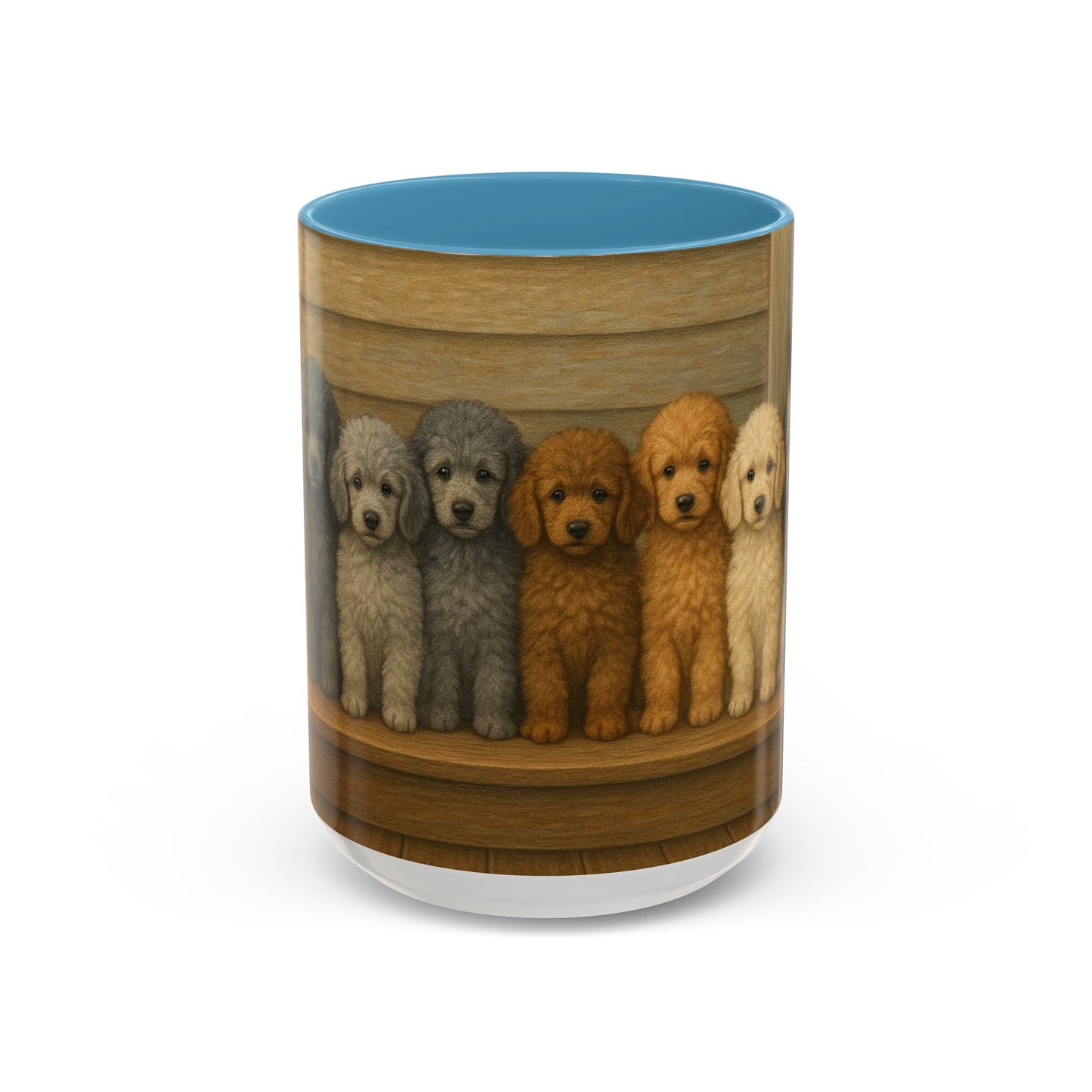 Mug à café décoratif avec motif chiots caniches - Cadeau idéal pour les amoureux des chiens