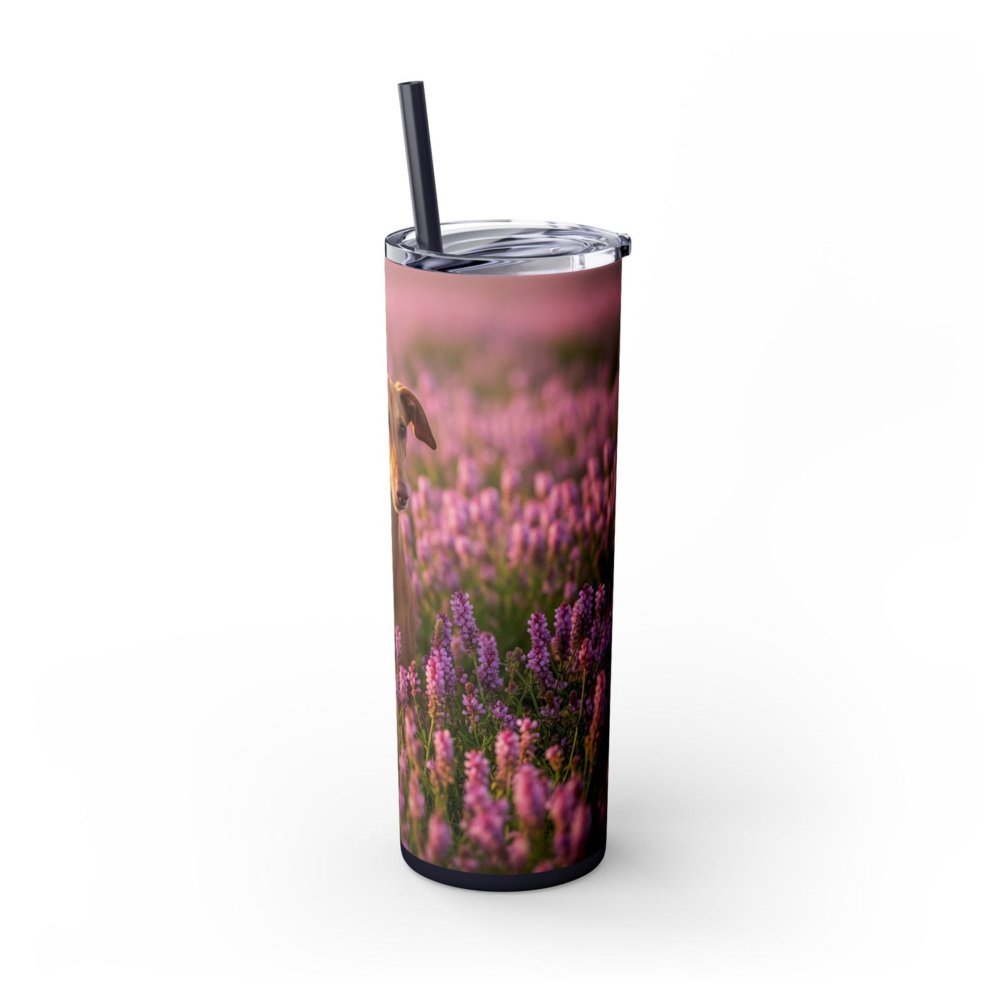Skinny Tumbler with Straw – 20 oz Stainless Steel Cup