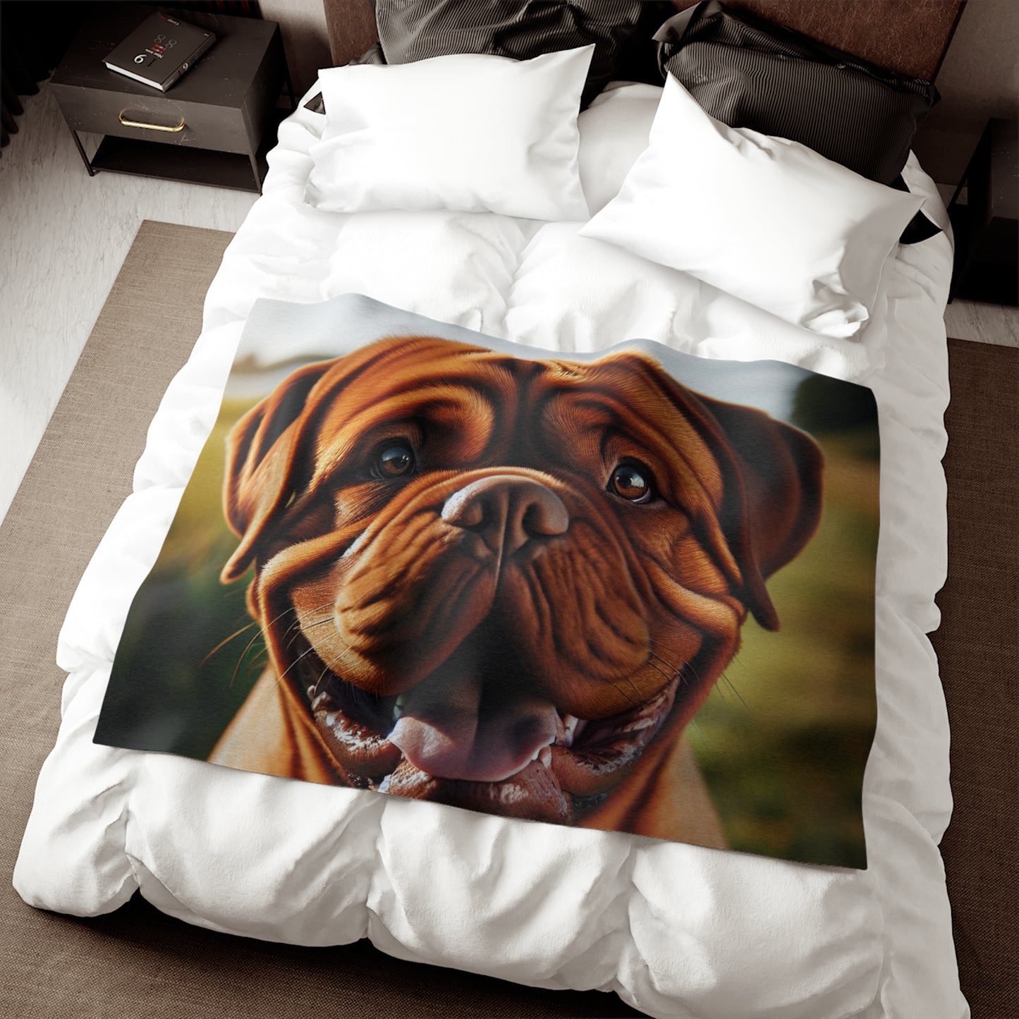 Dogue de Bordeaux Sweatshirt Blanket