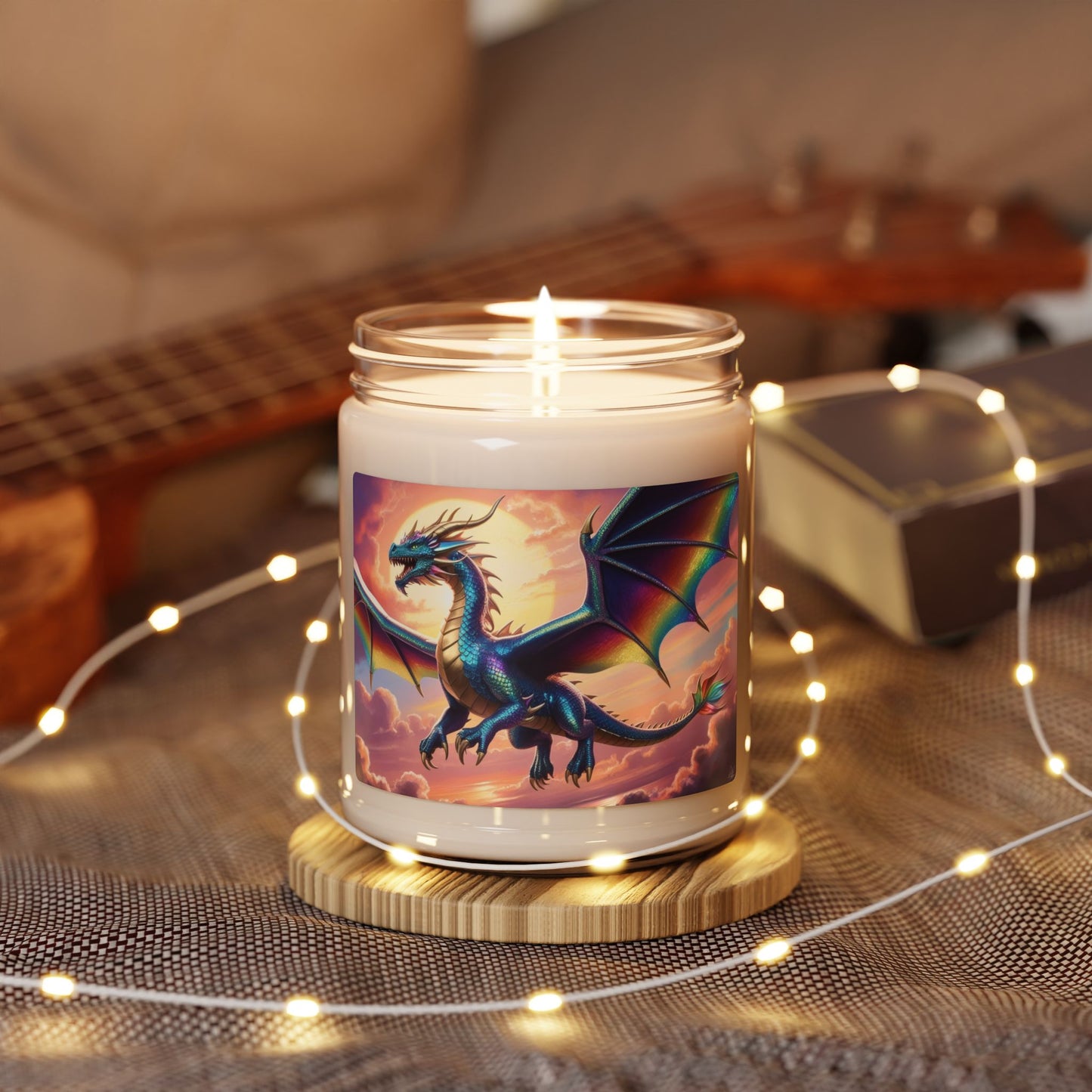 Rainbow Dragon- Scented Soy Candle, 9oz