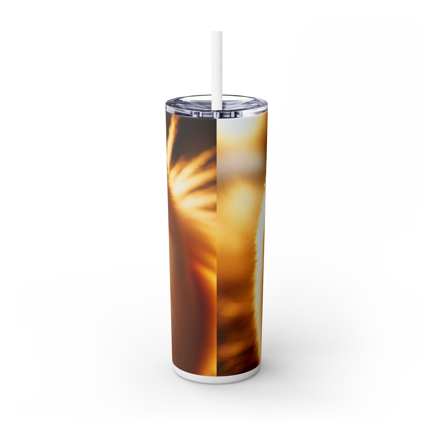 Pomeranian Skinny Tumbler with Straw, 20oz