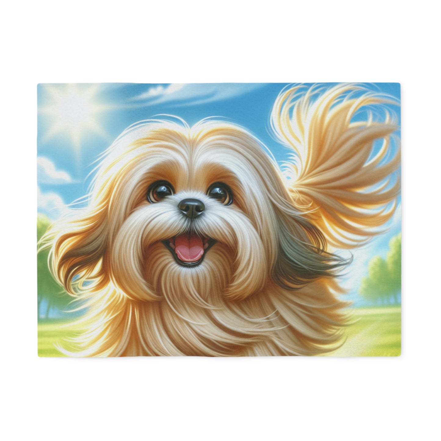 Lhasa Apso Sweatshirt Blanket