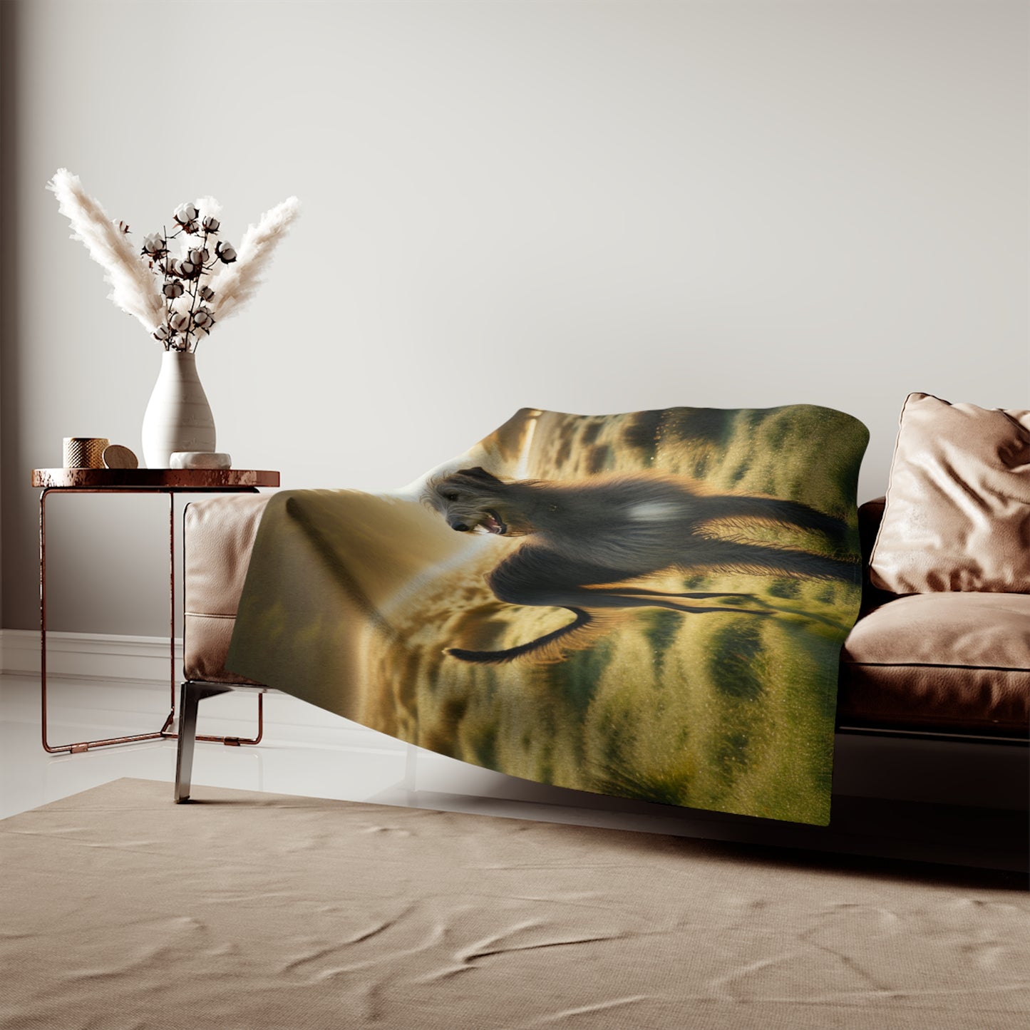 Couverture en sweat-shirt à l'effigie d'un lévrier écossais