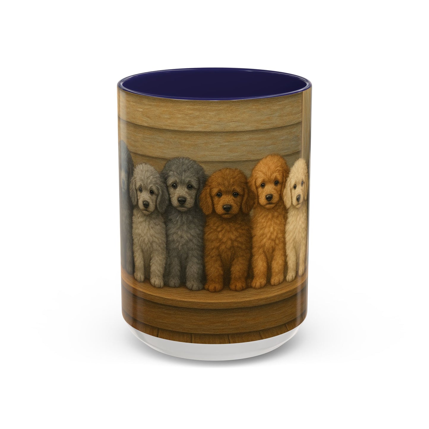 Mug à café décoratif avec motif chiots caniches - Cadeau idéal pour les amoureux des chiens