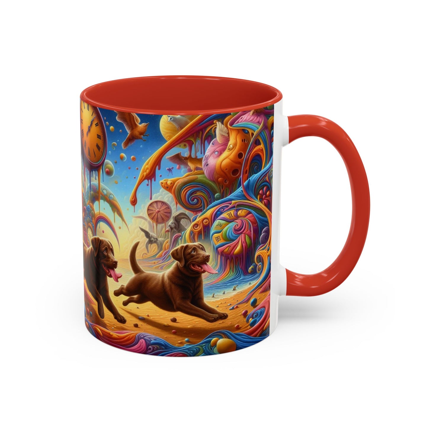 Chocolate Labrador Accent Coffee Mug - Perfect Gift for Dog Lovers