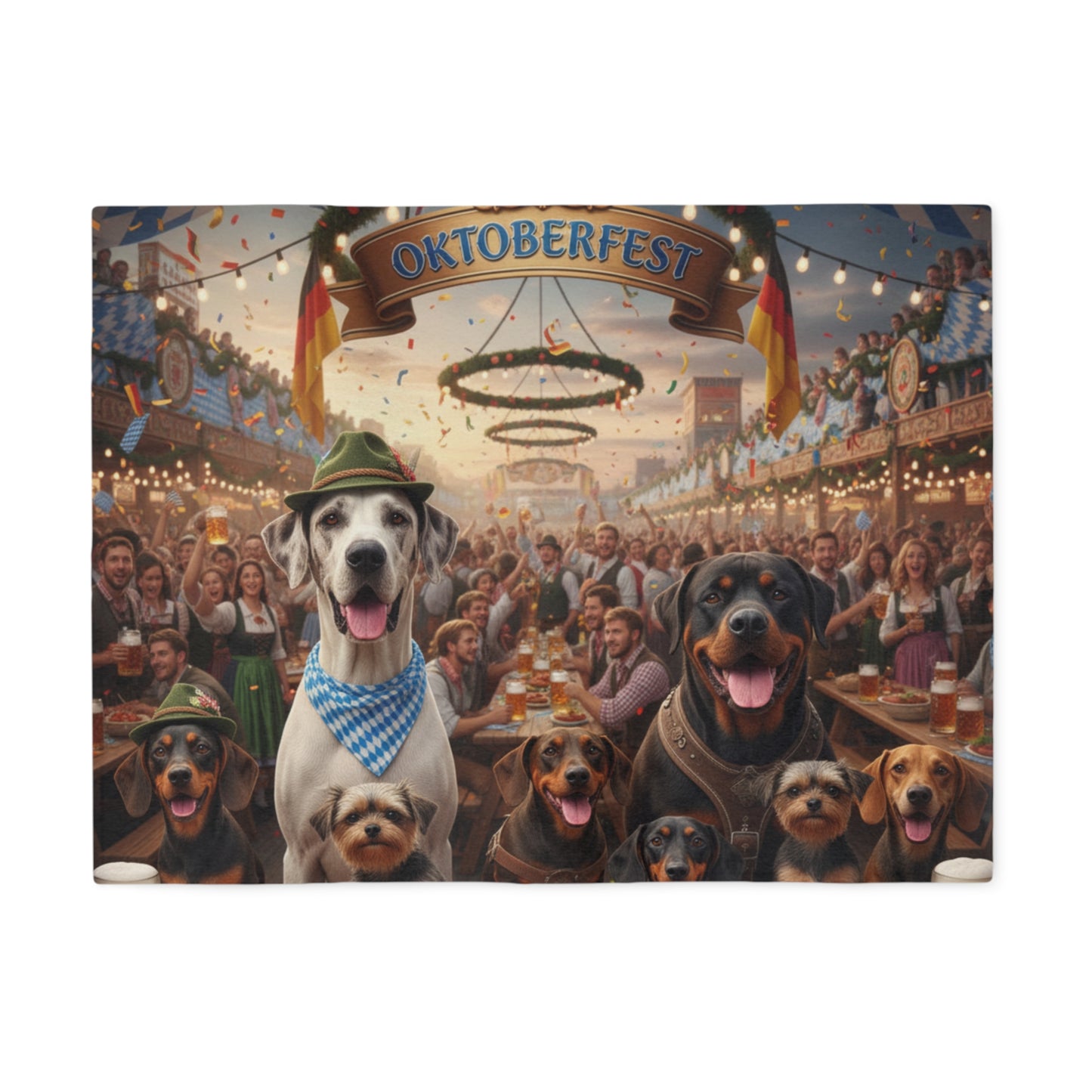 Oktoberfest Dogs Blanket