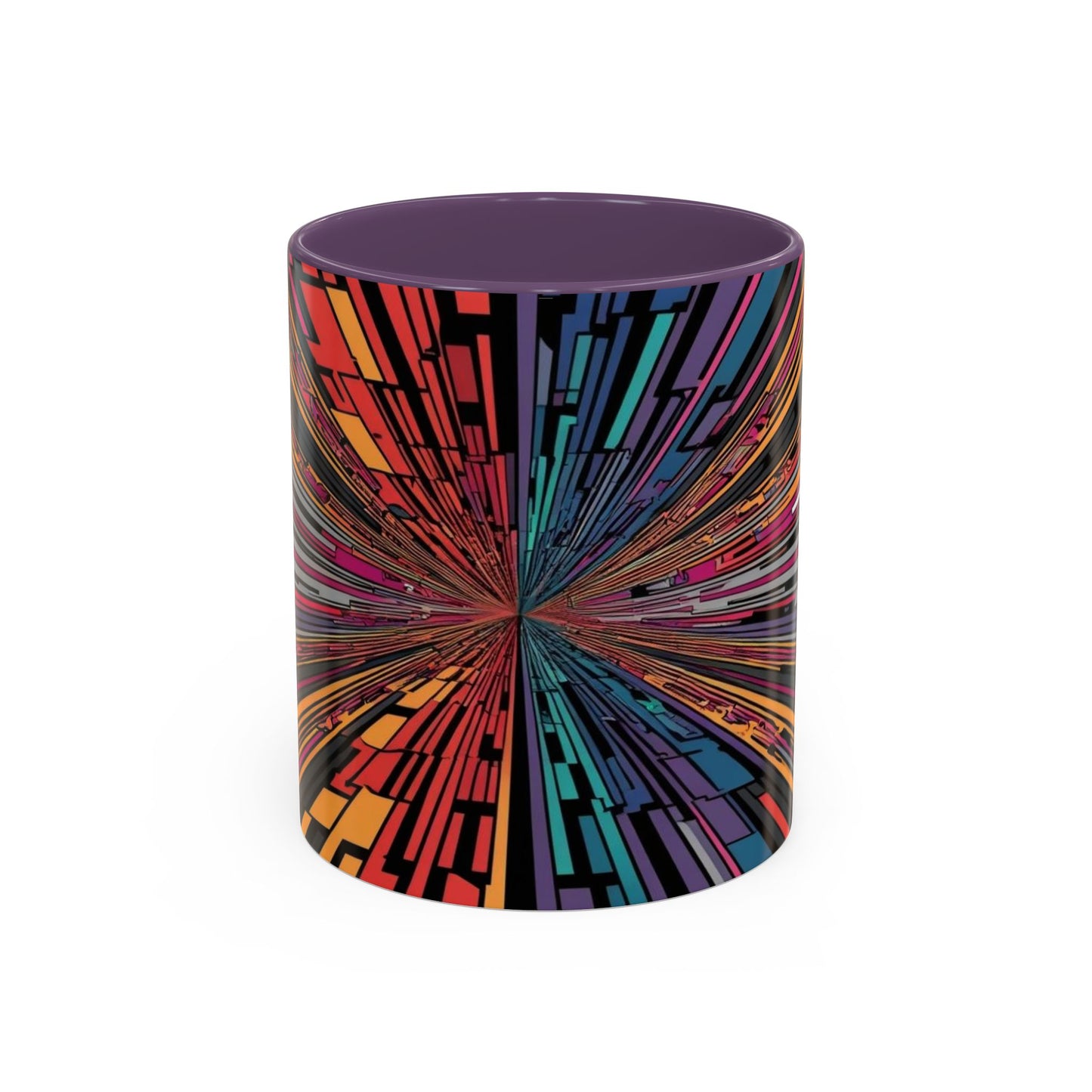 Optical Illusion Accent Mug – Ceramic Coffee Cup