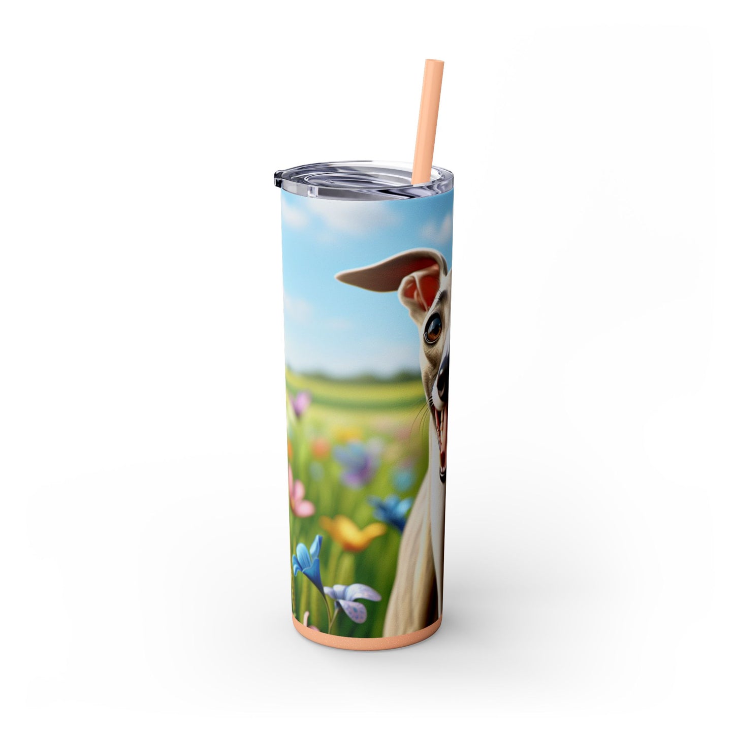 Whippet Skinny Tumbler with Straw, 20oz