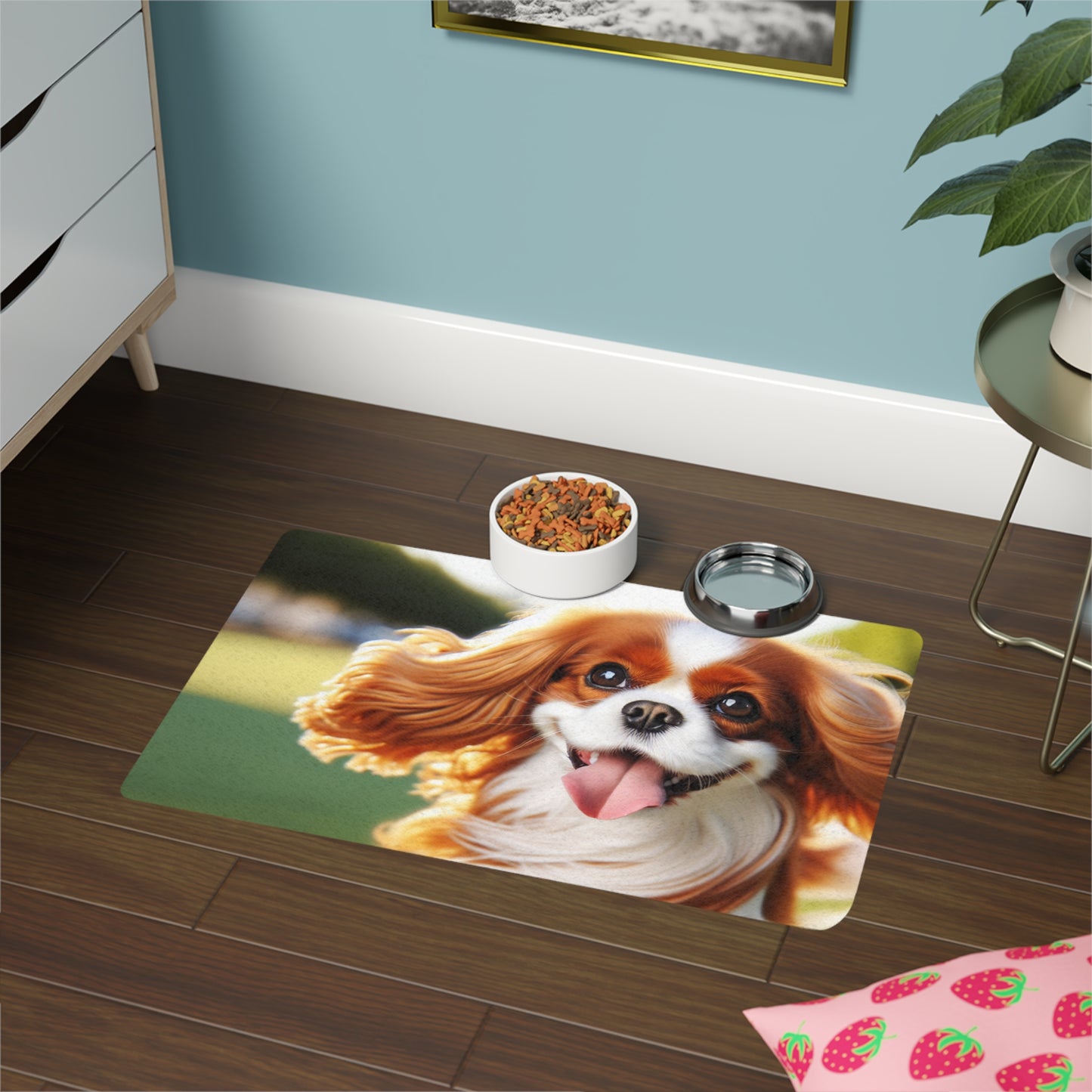 Pet Food Mat (12x18) - Cavalier King Charles Spaniel