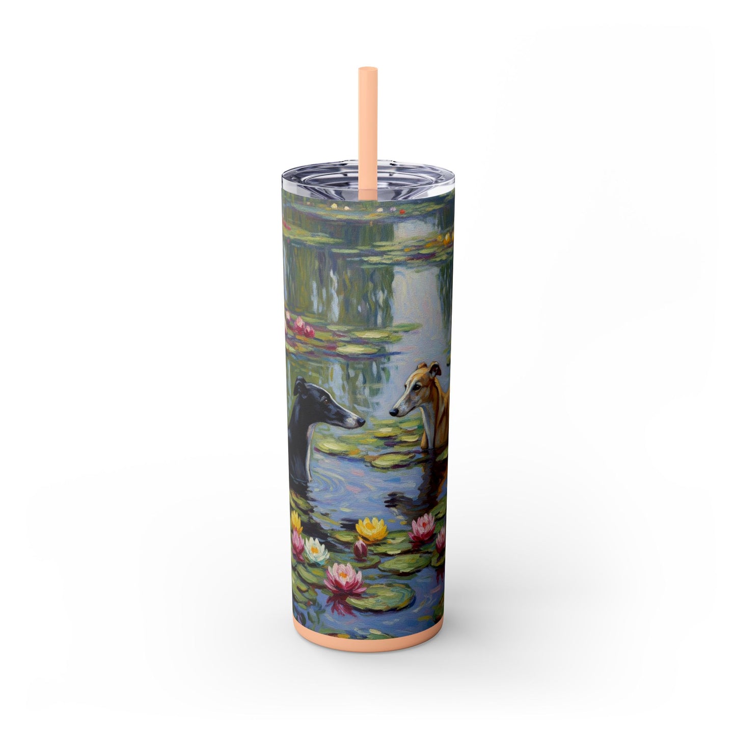 Vaso para galgos con pajita, 20 oz
