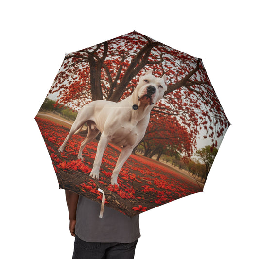 Dogo Argentino Semi-Automatic Foldable Umbrella