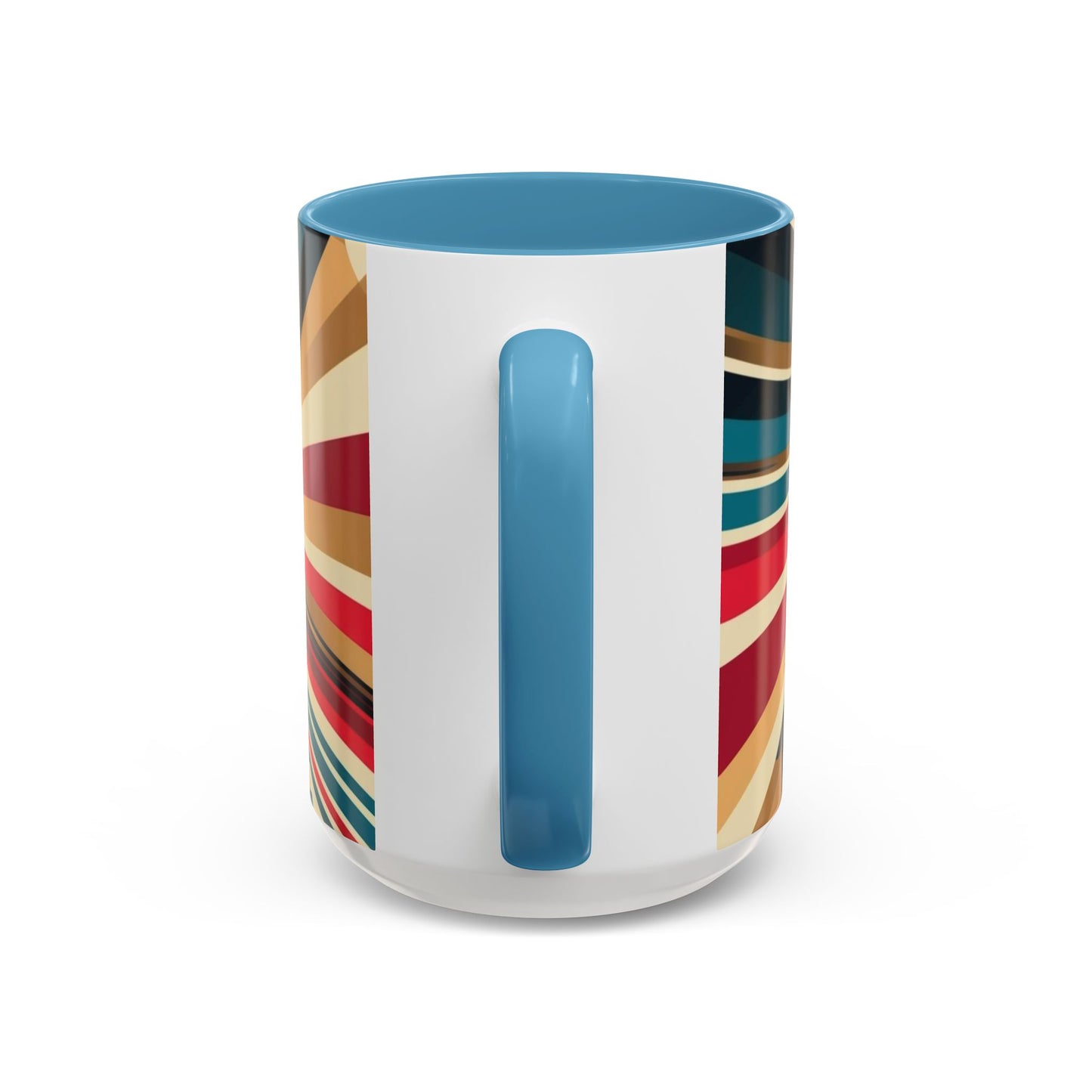 Optical Illusion Accent Mug – Ceramic Coffee Cup