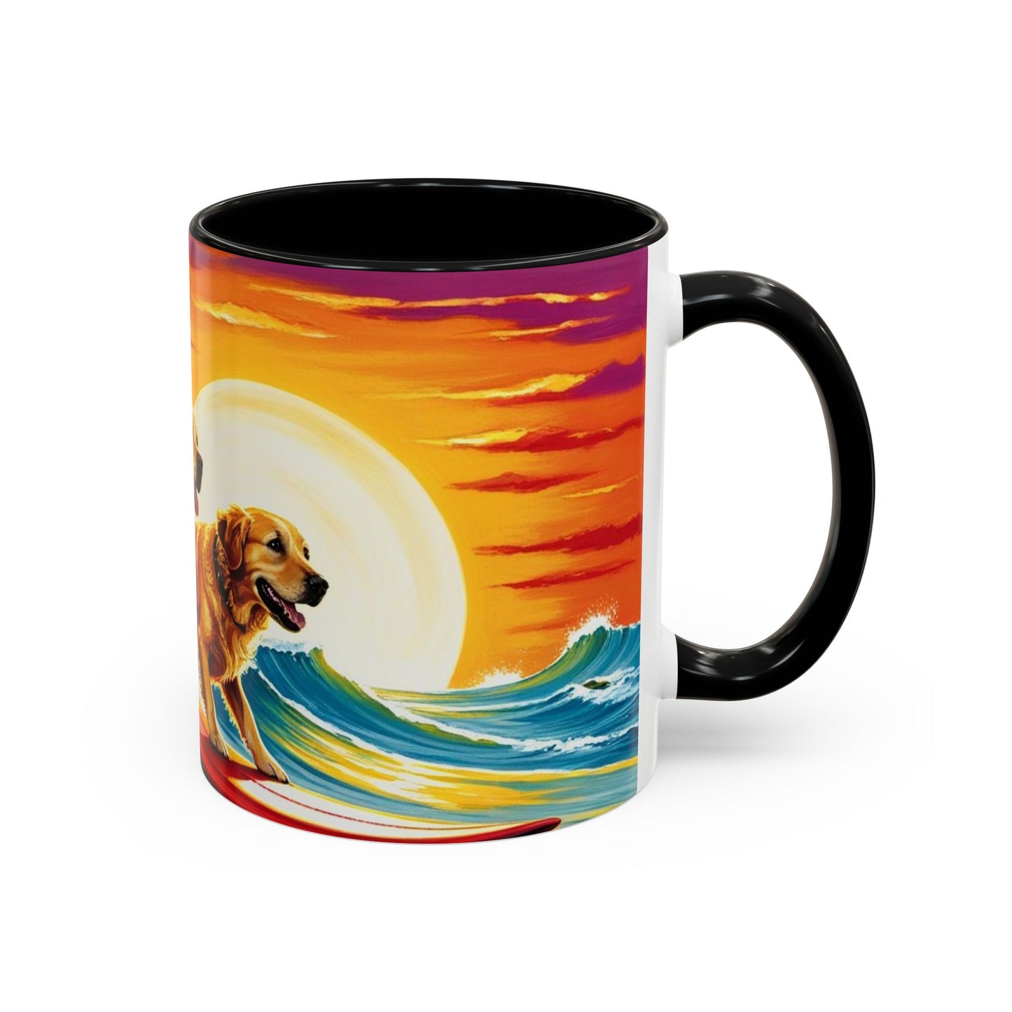 Taza de café con detalles de Surf Dogs: el regalo perfecto para los amantes de los perros