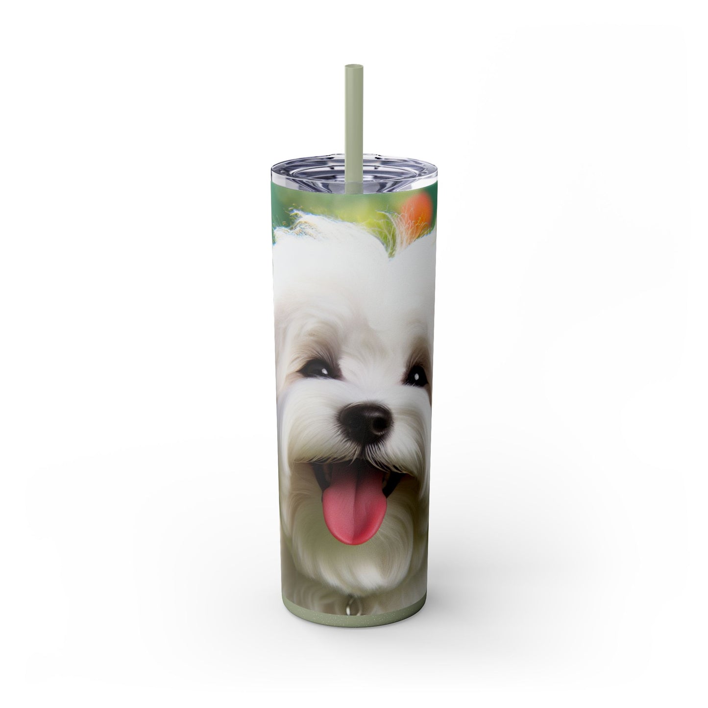 Skinny Tumbler with Straw – 20 oz Stainless Steel Cup