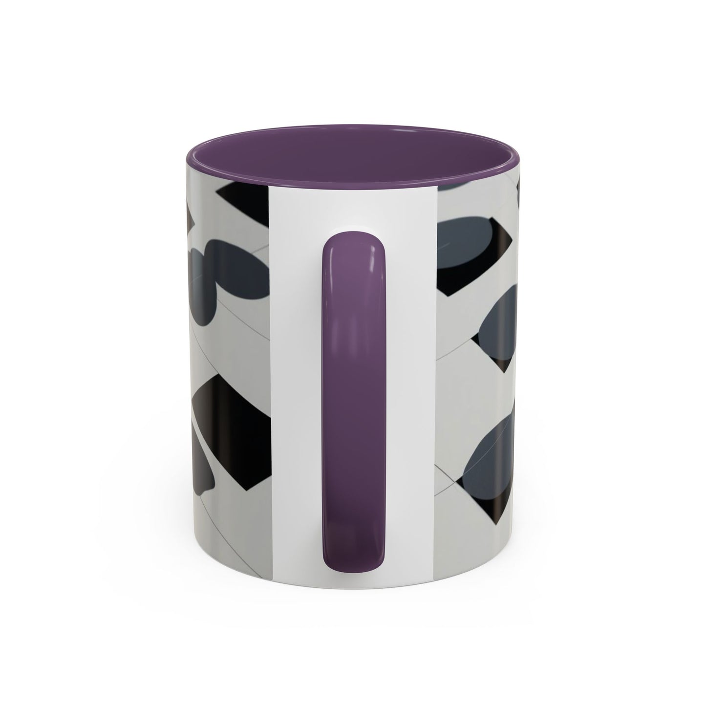 Optical Illusion Accent Mug – Ceramic Coffee Cup