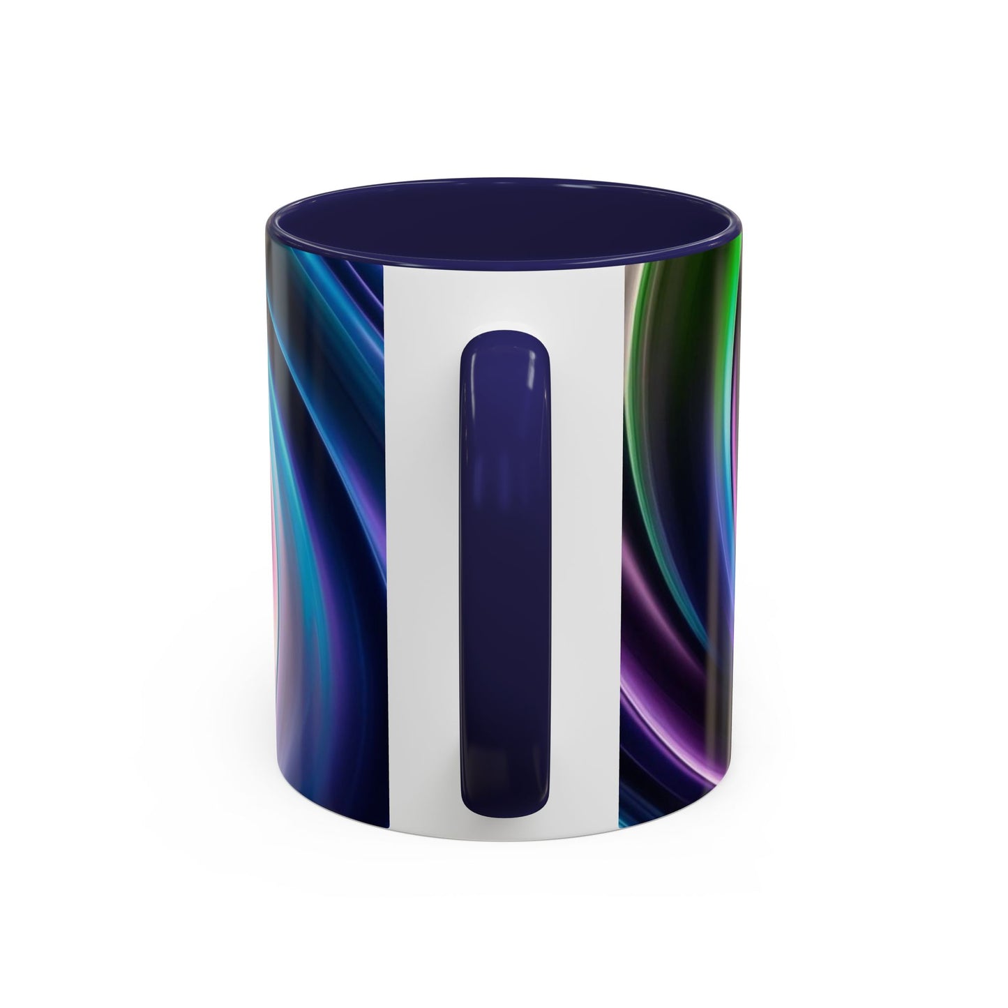 Optical Illusion Accent Mug – Ceramic Coffee Cup