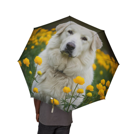 Romanian Mioritic Shepherd Dog Semi-Automatic Foldable Umbrella