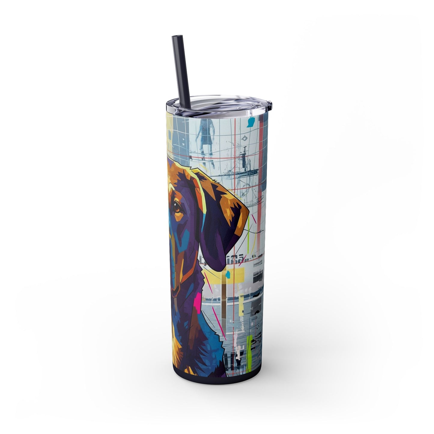 Skinny Tumbler with Straw – 20 oz Stainless Steel Cup