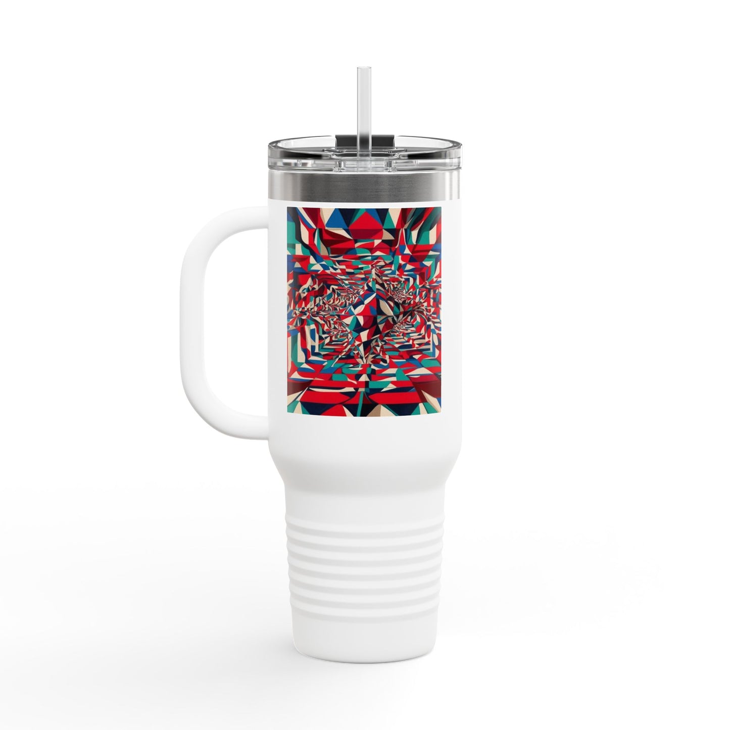 Optical Illusion Insulated Travel Mug, 40oz