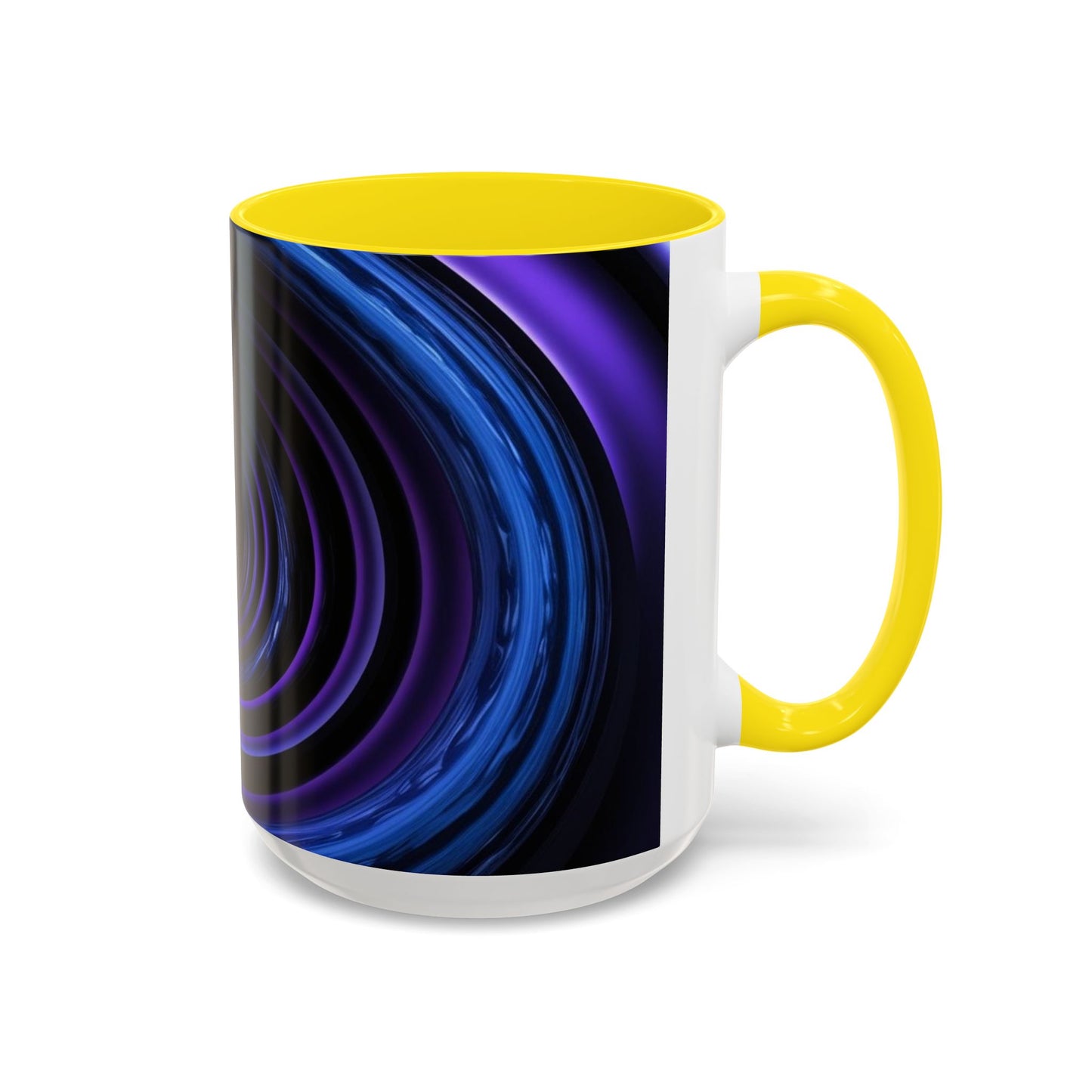 Optical Illusion Accent Mug – Ceramic Coffee Cup