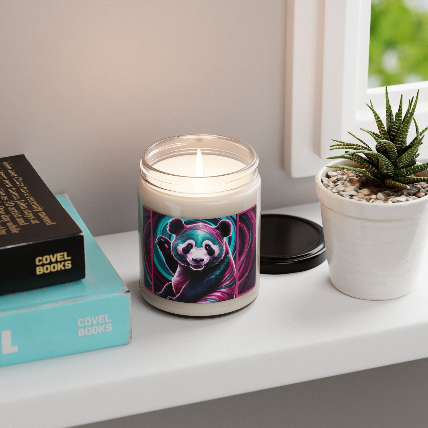 Psychedelic Panda- Scented Soy Candle, 9oz