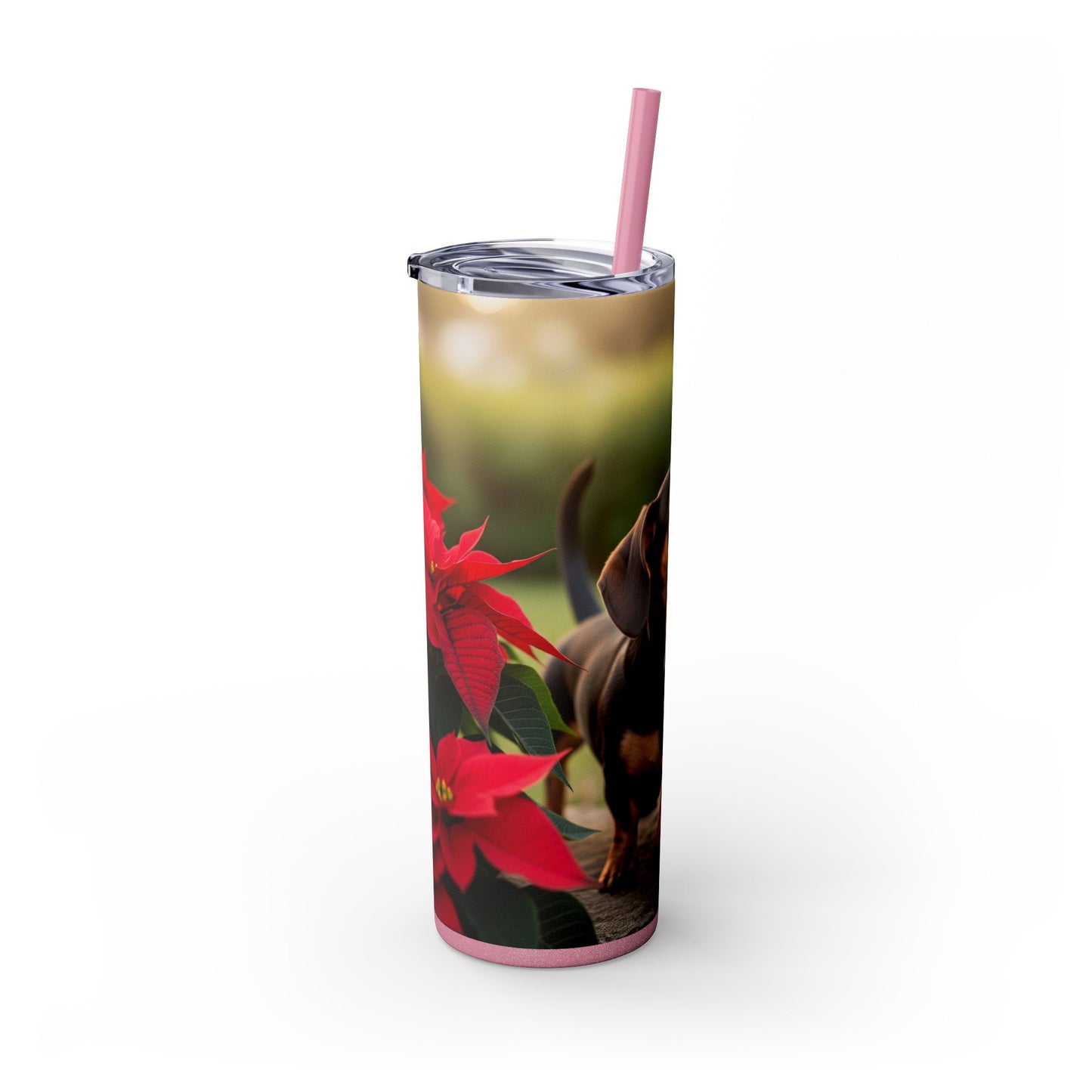 Skinny Tumbler with Straw – 20 oz Stainless Steel Cup