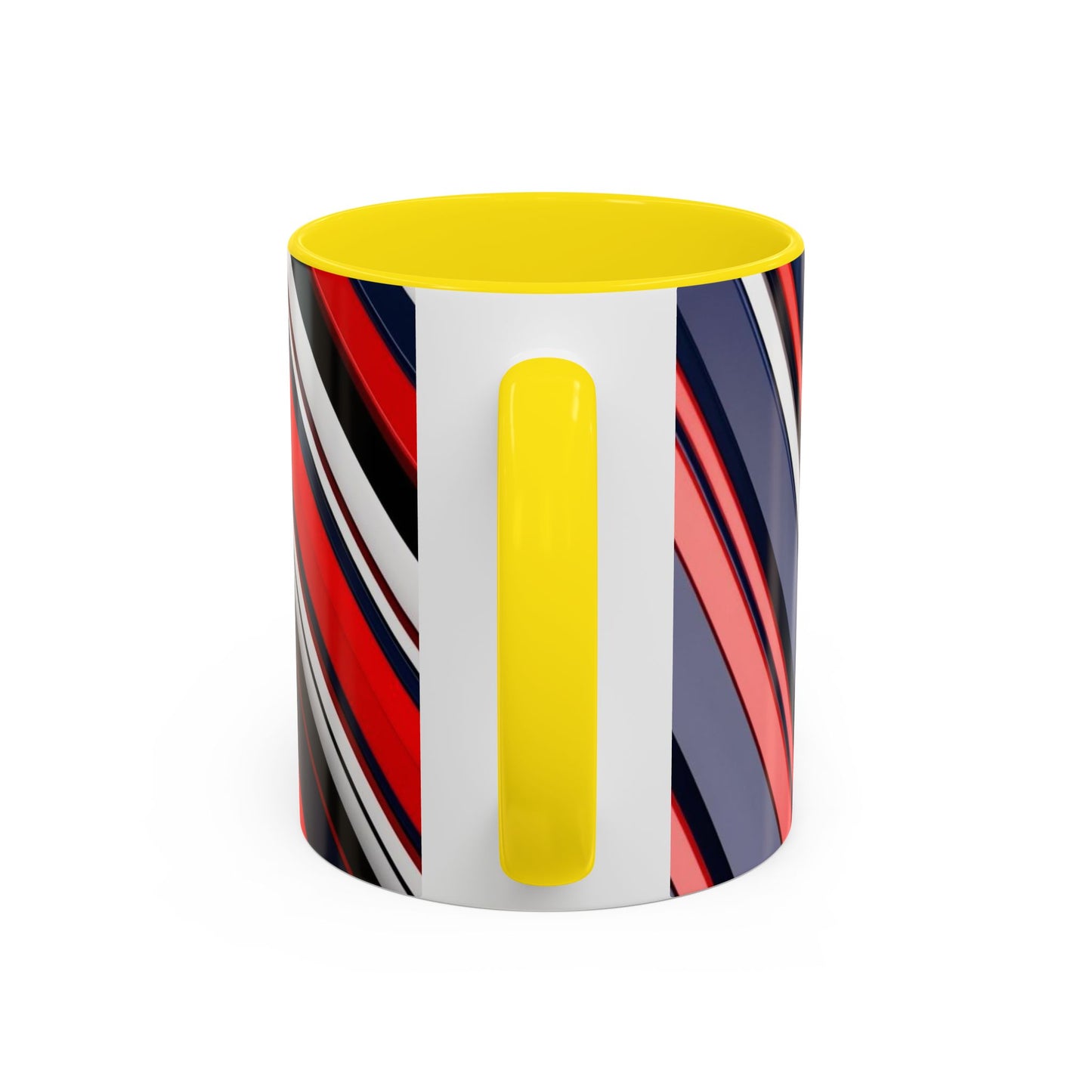 Optical Illusion Accent Mug – Ceramic Coffee Cup