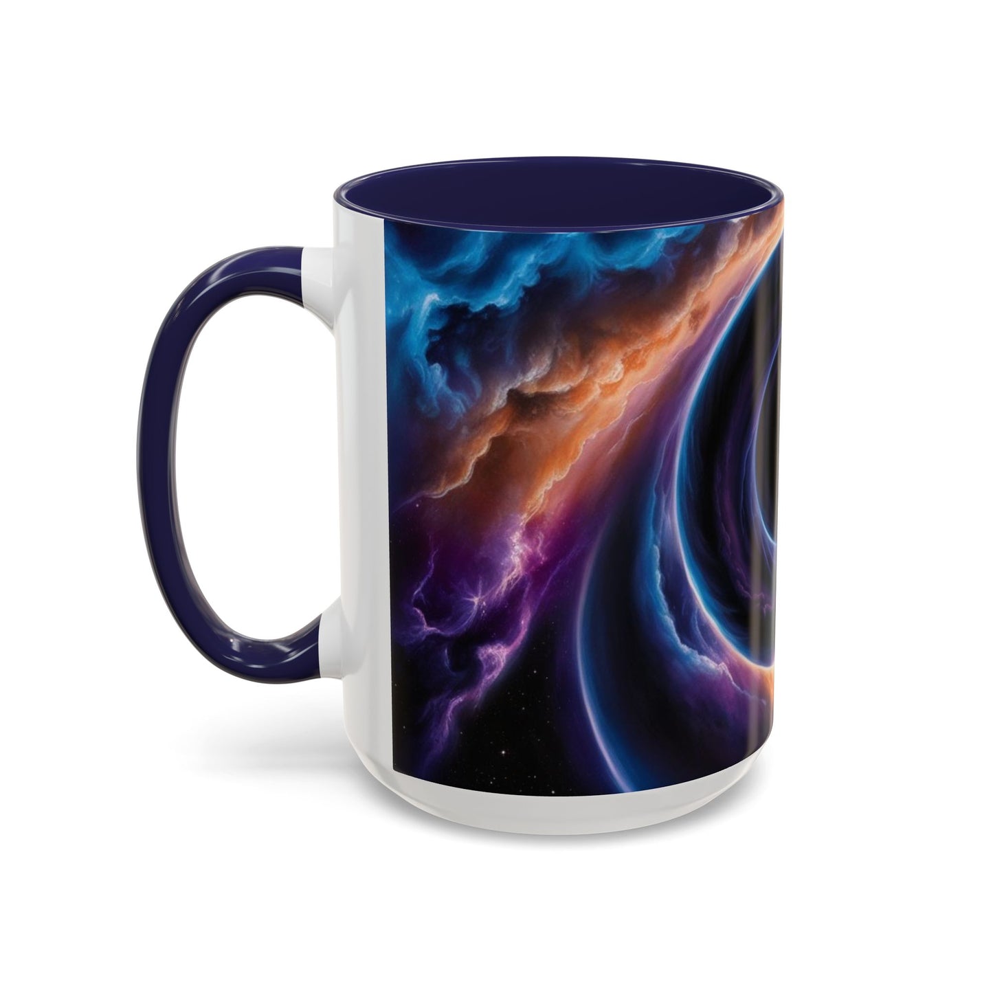 Optical Illusion Accent Mug – Ceramic Coffee Cup