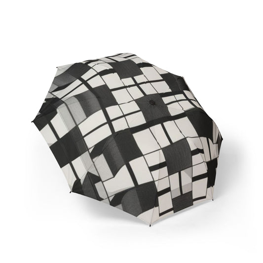 Optical Illusion Semi-Automatic Foldable Umbrella
