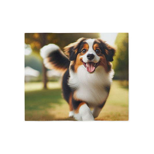 Miniature American Shepherd Sweatshirt Blanket