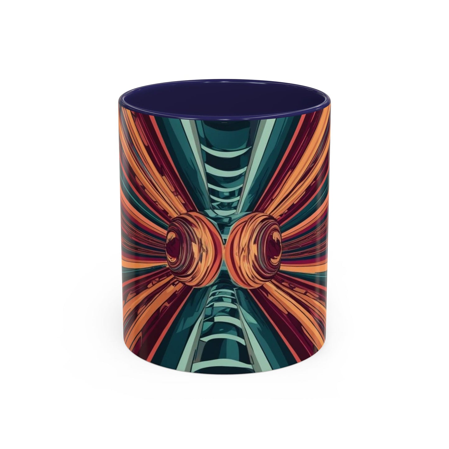 Optical Illusion Accent Mug – Ceramic Coffee Cup