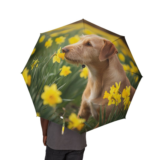 Portuguese Podengo Pequeno Semi-Automatic Foldable Umbrella