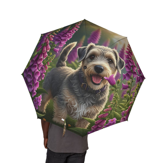 Dandie Dinmont Terrier Semi-Automatic Foldable Umbrella