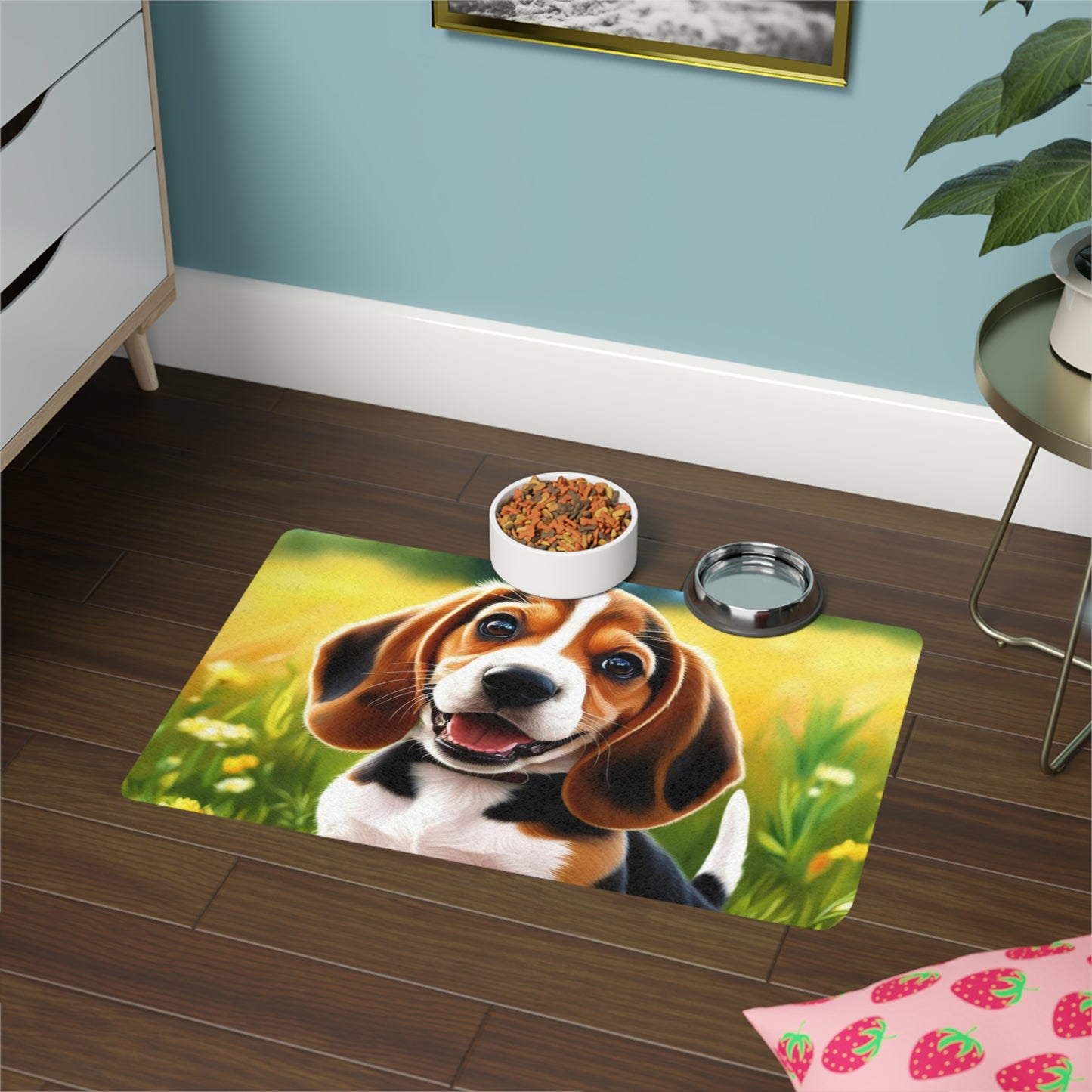 Pet Food Mat (12x18) - Beagle