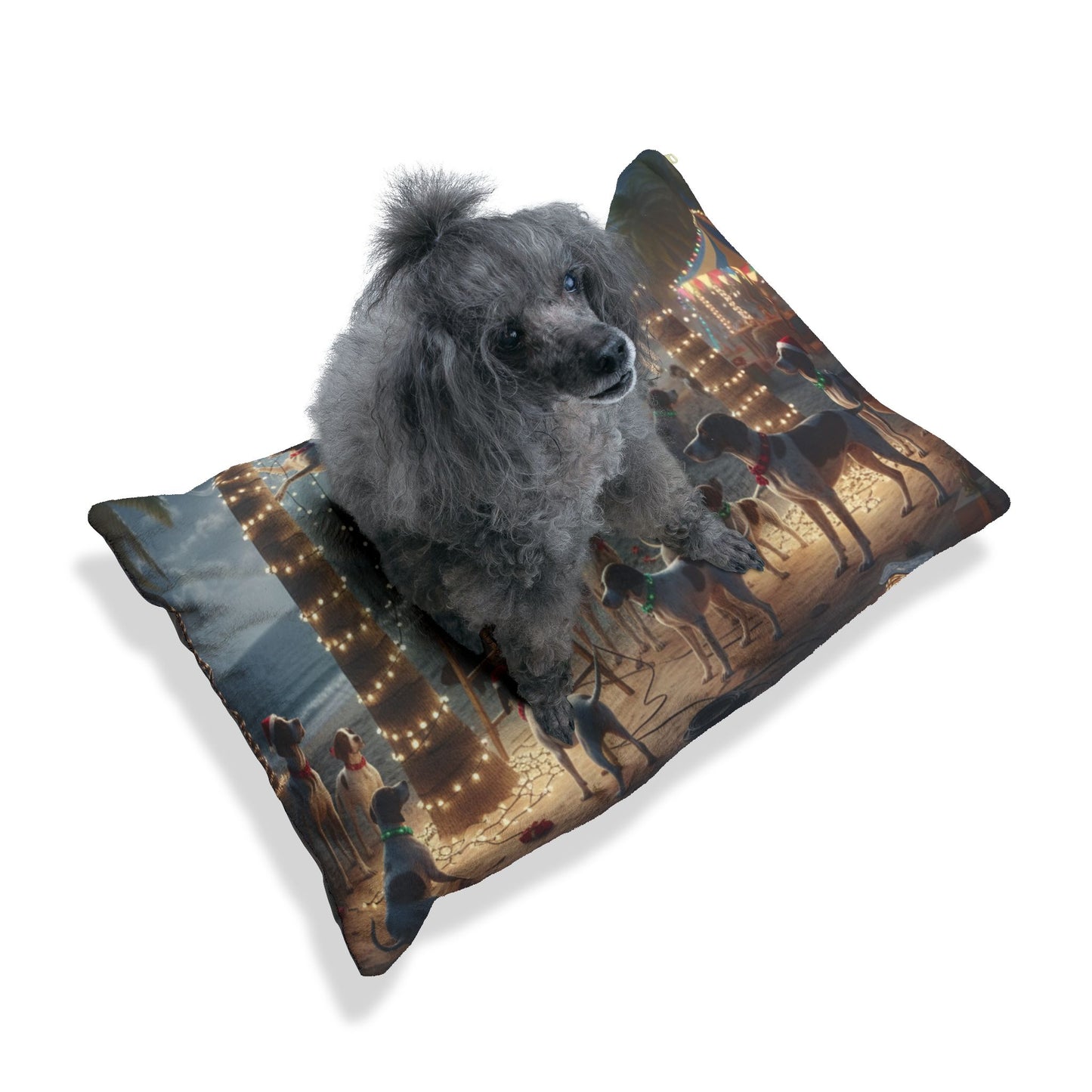 Coastal Holiday Decorating Party Pet Bed