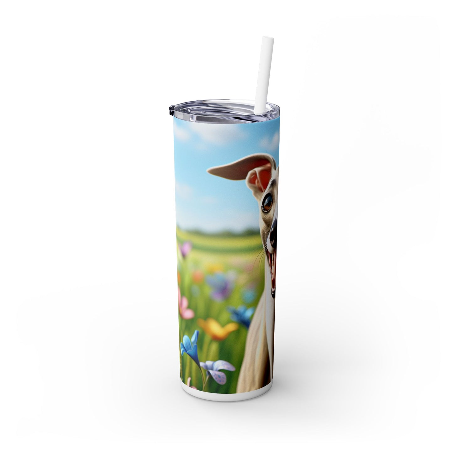 Whippet Skinny Tumbler with Straw, 20oz